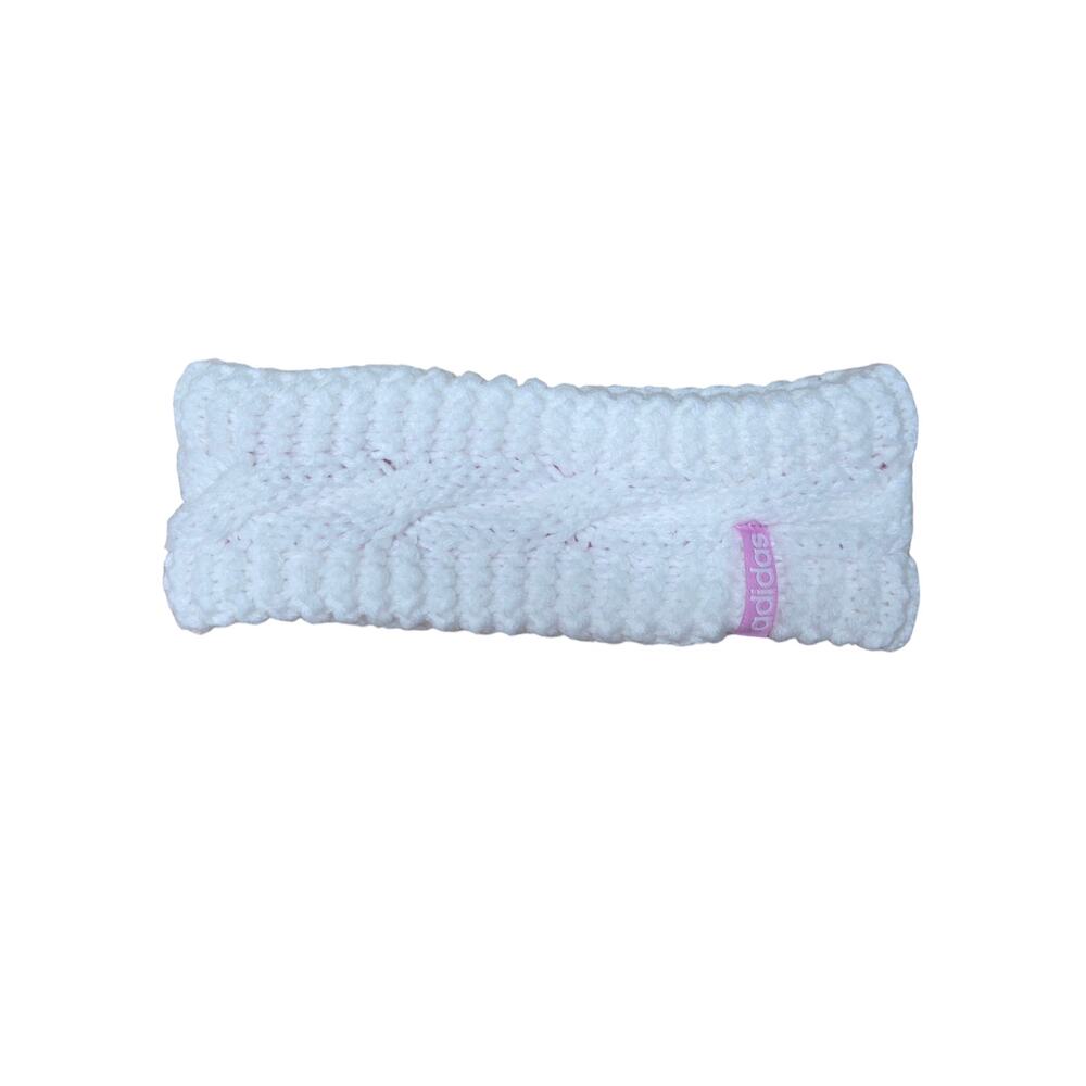 ADIDAS Women's Knit Headband White & Pink